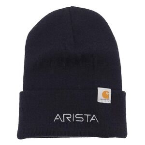 Carhartt Adult One Size Navy Blue Warm Winter Snow Cap Knit Cuffed Beanie Hat‎